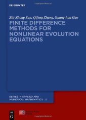 book Finite Difference Methods for Nonlinear Evolution Equations