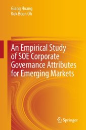 book An Empirical Study of SOE Corporate Governance Attributes for Emerging Markets