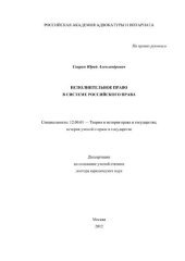 book Исполнительное право в системе российского права