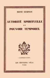 book Autorité Spirituelle et Pouvoir Temporel