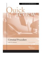 book Quick Review of Criminal Procedure (Quick Reviews)