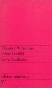 book Ohne Leitbild. Parva Aesthetica