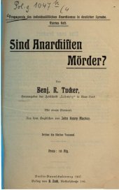 book Sind Anarchisten Mörder?