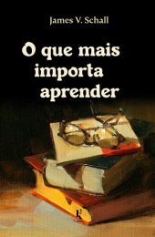 book O que importa aprender