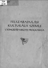 book Felszabadulási kulturális szemle Csongrád megyei programja