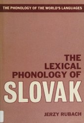 book The Lexical Phonology of Slovak