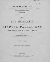 book Die Romanen in den Städten Dalmatiens während des Mittelalters