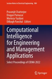 book Computational Intelligence for Engineering and Management Applications: Select Proceedings of CIEMA 2022