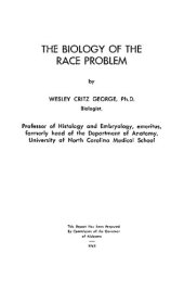 book The Biology of the Race Problem