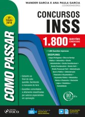 book Como passar concursos do inss 4ª edição 1800 questões comentadas