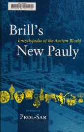 book Brill's New Pauly Encyclopaedia of the Ancient World (Prol-Sar)