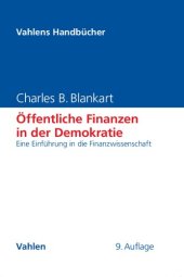 book Öffentliche Finanzen in der Demokratie: Eine Einführung in die Finanzwissenschaft