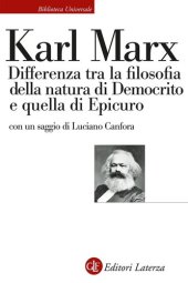 book Differenza tra la filosofia della natura di Democrito e quella di Epicuro