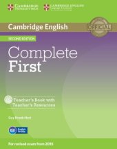 book Complete First - Teacher's Book (for revised exam from 2015)