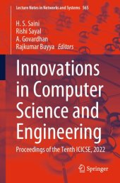 book Innovations in Computer Science and Engineering: Proceedings of the Tenth ICICSE, 2022