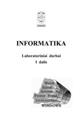 book Informatika. Laboratoriniai darbai (1)