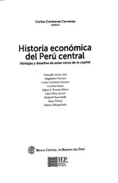 book Historia Económica del Perú Central