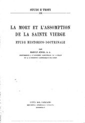 book La mort et l'assomption de la Sainte Vierge. Étude historico-doctrinale