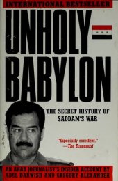 book Unholy Babylon: The Secret History of Saddam's War