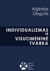 book Individualizmas ir visuomeninė tvarka