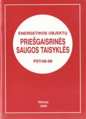 book Energetikos objektų priešgaisrinės saugos taisyklės. PST-08-99