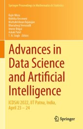 book Advances in Data Science and Artificial Intelligence: ICDSAI 2022, IIT Patna, India, April 23 – 24 (Springer Proceedings in Mathematics & Statistics, 403)