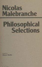 book Malebranche: Philosophical Selections