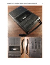 book Realistic CTR-67 Portable Cassette Tape Recorder User's Manual