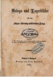 book Kriegs- und Lagerbilder aus dem jetzigen schleswig-holsteinischen Kriege