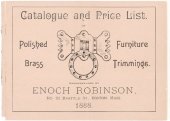 book Catalogue and Price List of Polished Brass Furniture Trimmings: Enoch Robinson (1888)