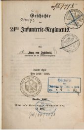 book Geschichte des 24ten Infanterie-Regiments