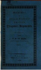 book Geschichte des Königlich Preußischen Zweiten Dragoner-Regiments