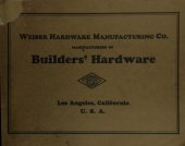 book Builders Hardware in Bronze and Brass Ornamental Designs: Catalog 13