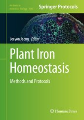 book Plant Iron Homeostasis: Methods and Protocols