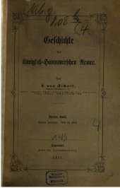 book Geschichte der Königlich-Hannoverschen Armee / 1789 bis 1803