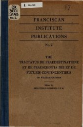 book The Tractatus De Praedestinatione et de Praescientia Dei et de Futuris Contingentibus of William Ockham Edited with a Study on the Mediaeval Problem of a Three-valued Logic