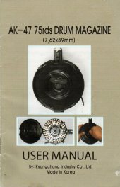 book KCI AK-47 75rd Drum Magazine Manual - 7.62x39mm