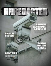 book UNREDACTED Magazine Issue #001 - May 2022