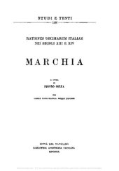 book Rationes decimarum Italiae nei secoli XIII e XIV. Marchia