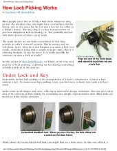 book How Lock Picking and Anti-Theft Systems Work