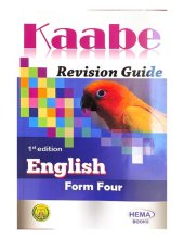 book Kaabe. Revision Guide. English. Form Four