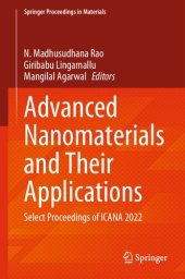 book Advanced Nanomaterials and Their Applications: Select Proceedings of ICANA 2022