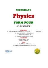 book Secondary Physics. Student book. Form Four