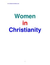 book Women in Christianity