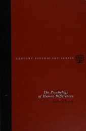 book The Psychology of Human Differences