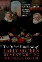 book The Oxford Handbook of Early Modern Women's Writing in English, 1540-1700