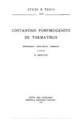 book Costantino Porfirogenito «De thematibus». Testo critico