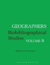 book Geographers Biobibliographical Studies Volume 8