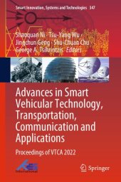 book Advances in Smart Vehicular Technology, Transportation, Communication and Applications: Proceedings of VTCA 2022