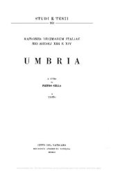 book Rationes decimarum Italiae nei secoli XIII e XIV. Umbria